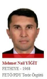<p>Hain darbe girişiminde bazı siyasi-bürokratların gözaltına alınması için liste hazırlayan eski tuğgeneral Mehmet Nail Yiğit, darbe girişimi başarısız olunca firar eden isimlerden. Darbe girişiminin başarılı olması durumunda İstanbul sıkı yönetim komutanı yardımcısı olmak üzere görevlendirilmişti.</p>

<p> </p>
