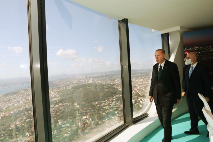 <p>Erdoğan daha sonra Vahdettin Köşkü'nden ayrılarak yapımı devam eden Çamlıca Kulesi'nde incelemelerde bulundu, yetkililerden bilgi aldı.</p>

<p> </p>
