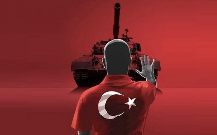 <p>'Tarihin en alçak darbesini engelleyen nesil olma fırsatını veren Allah'a hamdolsun.'</p>
