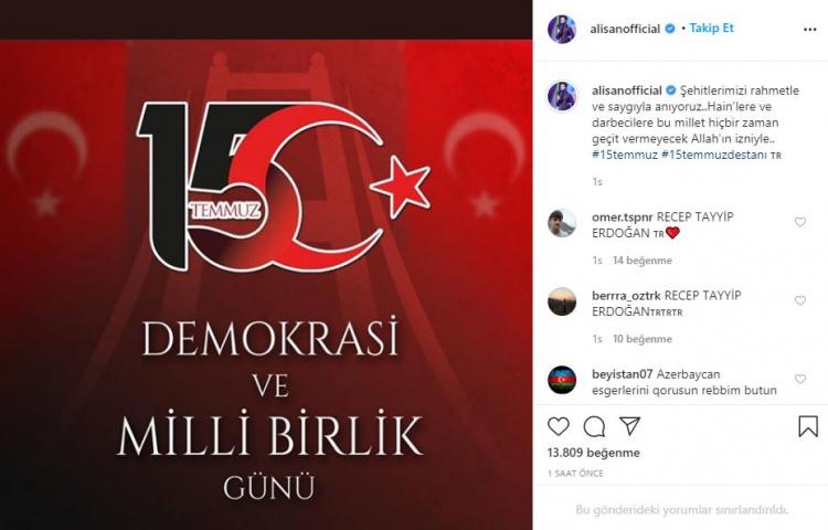 <p>ALİŞAN</p>

<p> </p>

<p><span style="color:#800080"><strong>İŞTE 2020 YILI 15 TEMMUZ KAHRAMAN ŞEHİTLERİNİ ANMA MESAJLARI VE SÖZLERİ</strong></span></p>
