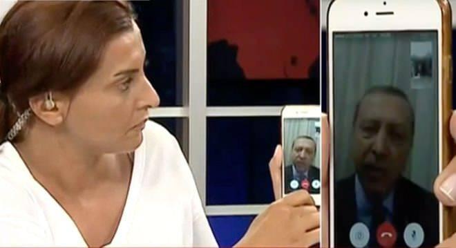 <p><span style="color:#FFD700"><strong>16 Temmuz | 00:26 - 00:30</strong></span></p>
<p>Açıklamaların sonrasında Cumhurbaşkanı Erdoğan çeşitli televizyon kanallarına bağlanarak, askerî kalkışmaya tepki gösterdi ve halkı meydanlara davet etti. Erdoğan, "Millî iradeye yönelik bu ayaklanma hareketine karşı tabii ki hukuk, yasalarımız, anayasamız neyi gerektiriyorsa bunun bir defa cevabını bu yapı ister Silahlı Kuvvetler içinde olsun, bir grup azınlık da olsa ister başka kurumlarımızın içerisinde olsun, gereken cevabı alacaklardır." dedi. Cumhurbaşkanı Erdoğan'ın çağrısı ve Diyanet İşleri Başkanlığı'nın talimatı üzerine 81 ilde okunan selalar ile Türkiye genelinde vatandaşlar sokağa çıkarak darbe girişimine karşı birlik mesajı verdi.</p>
<p> </p>