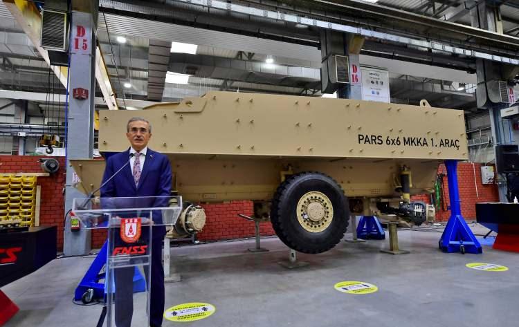 Pars 6x6 mayına karşı korumalı aracın ilk montajı yapıldı