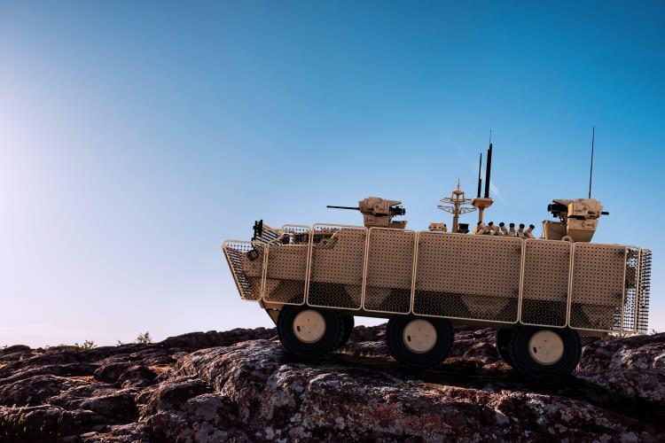Pars 6x6 mayına karşı korumalı aracın ilk montajı yapıldı