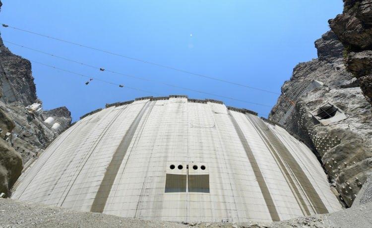 Yusufeli Barajı'nda 220 metreye ulaşıldı