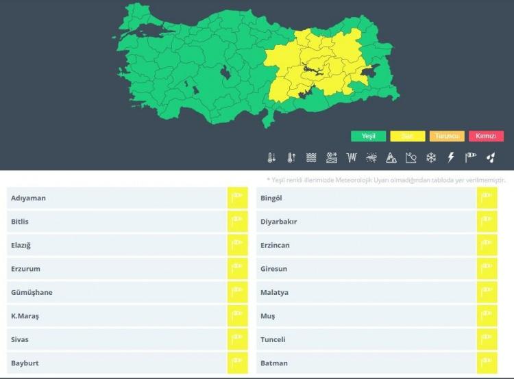 Son dakika: Meteoroloji'den 16 ile sarı kodla uyarı