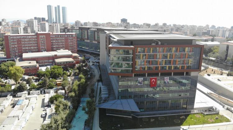 Göztepe Şehir Hastanesinin son durumu havadan görüntülendi