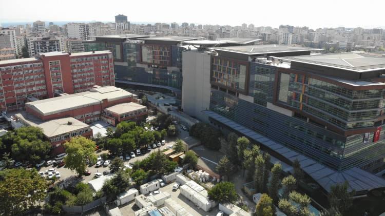 Göztepe Şehir Hastanesinin son durumu havadan görüntülendi