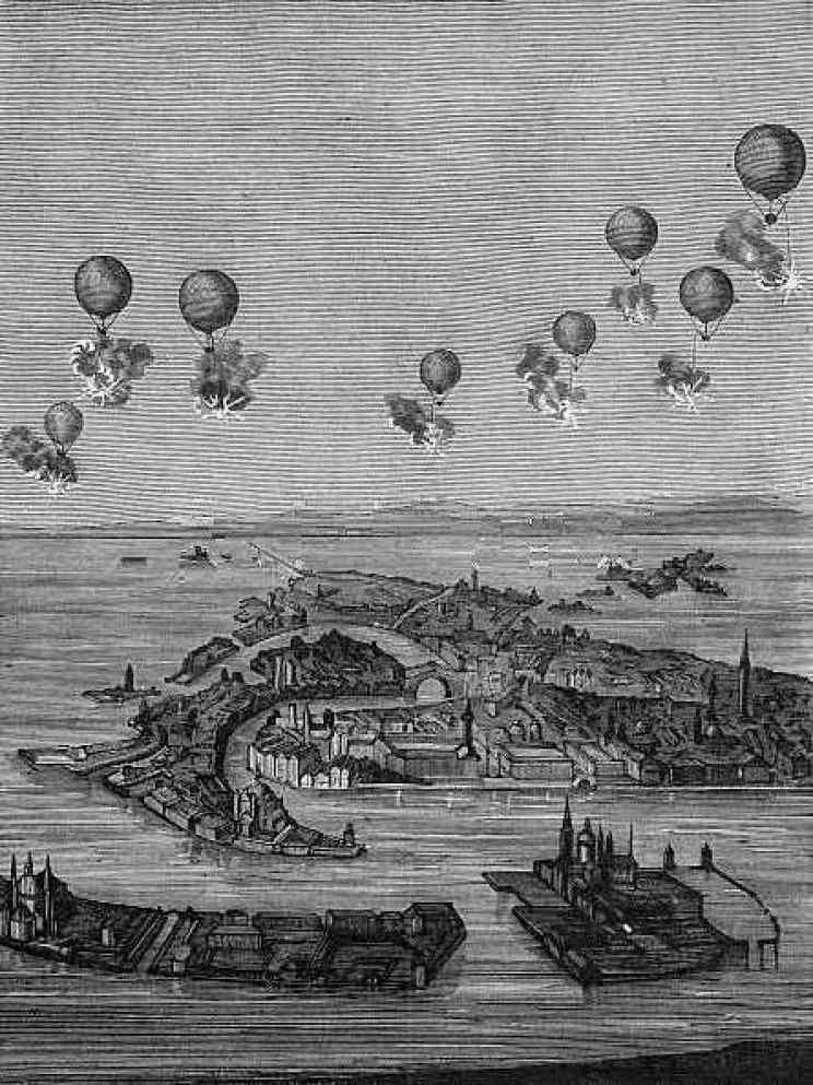 <p>22 Ağustos 1849 - Tarihteki ilk askerî hava hücumu gerçekleşti. Avusturya, İtalya'nın Venedik kentine pilotsuz hava balonları yolladı.</p>

<p> </p>
