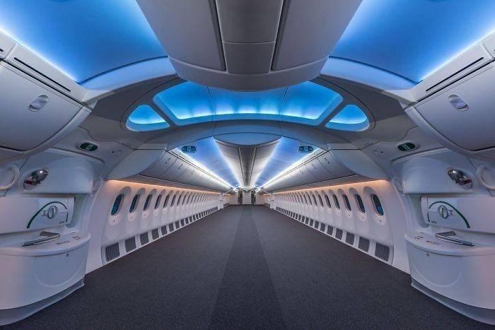 <p>Boş bir Boeing 787 nin görüntüsü.</p>
<p> </p>
