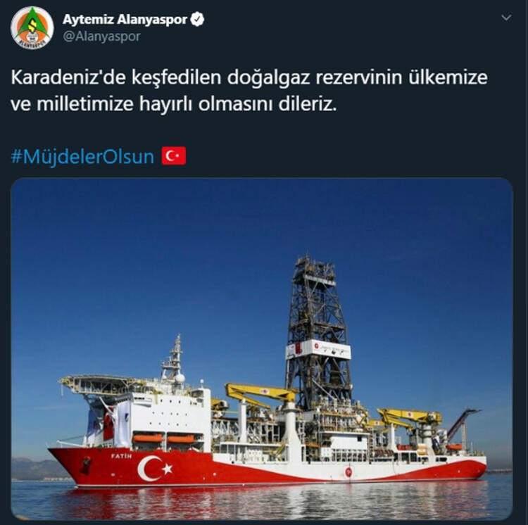 <p>Karadeniz'de keşfedilen doğalgaz rezervinin ülkemize ve milletimize hayırlı olmasını dileriz.#MüjdelerOlsun</p>

<ul>
</ul>
