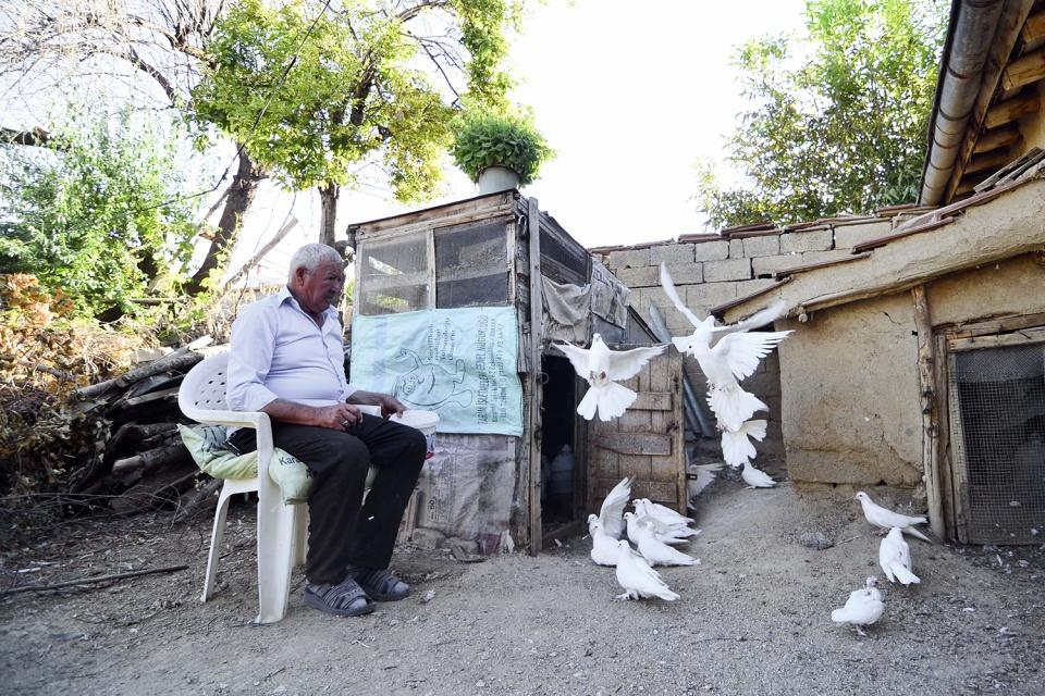 <p>Kuşları zarar gördüğünde çok fazla etkilendiğini aktaran Yılmaz, herhangi bir kuşunun kaybolması ya da ölmesi durumunda birkaç gün yemekten kesildiğini, uzun bir süre kendine gelemediğini dile getirdi.</p>
<p> </p>
