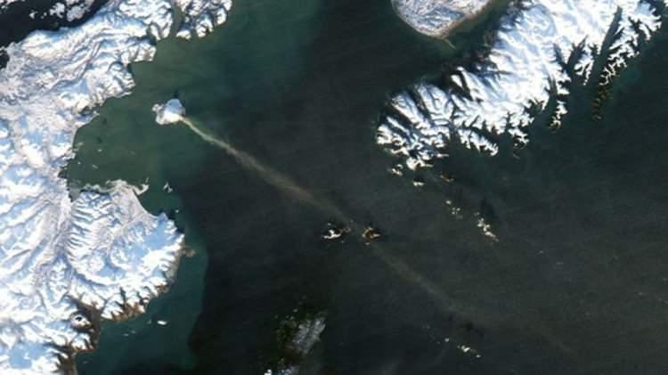 <p>Augustine Volkanı (Alaska)</p>

<p> </p>

