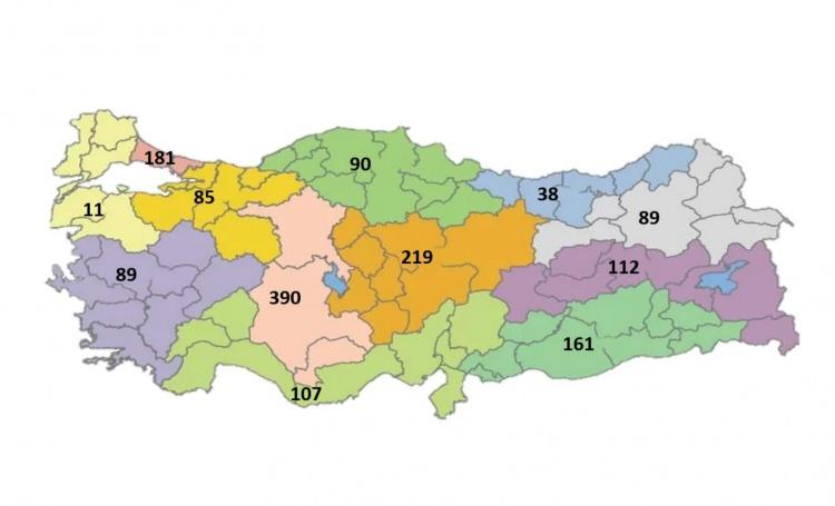 <p>Türkiye geneli yeni vaka sayısı: 1.572<br />
<br />
​</p>
