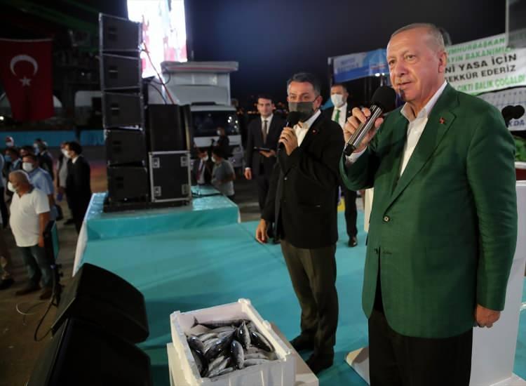 Başkan Erdoğan'ın satışa çıkardığı bir kasa balık rekor fiyata satıldı