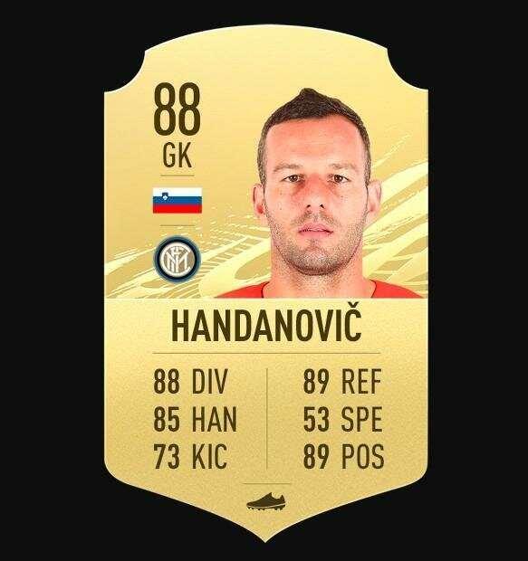 <p><strong>SAMIR HANDANOVIC (88)</strong></p>

