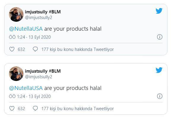 Nutella'nın resmi hesabından tweet: Helal değiliz