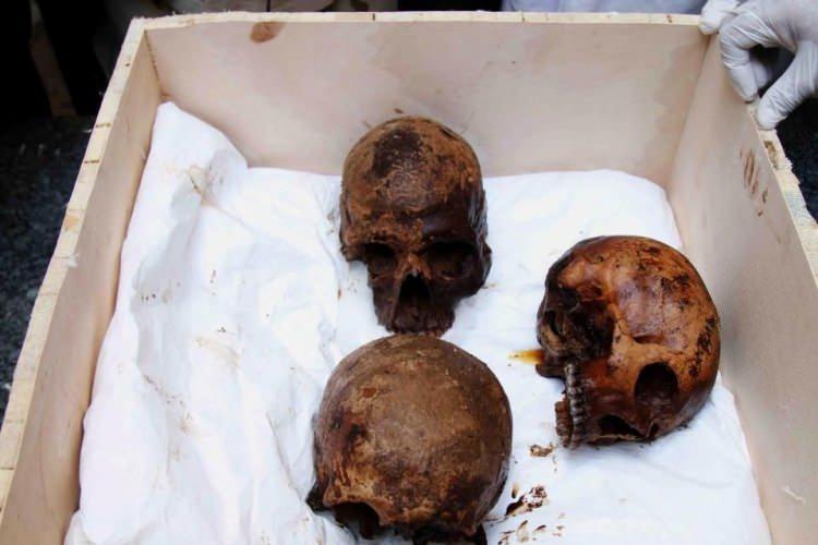 <p>Arkeologlar, ejiptologlar ve antropologlardan oluşan bir ekibin ortak çalışmasıyla 2500 yıllık lahit bu sabah erken saatlerde açıldı.<br />
Bilim insanları, daha önce Büyük İskender’in kalıntılarını içerdiği düşünülen tabuttan dekompozisyona uğramış 3 tane mumya çıkardı.</p>