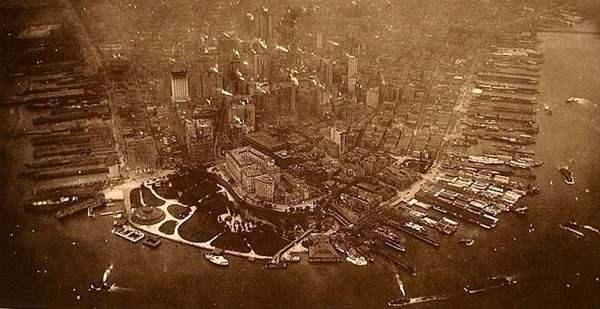<p> Manhattan'ın havadan çekilmiş ilk fotoğrafı, 1906.<br />
 </p>
