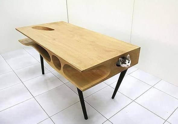 <p>Kedisini düşünenler için özel bir masa</p>
<p> </p>