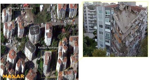 <p>Ayrıca web servisinden, daha önce aynı bölgede çekilen görüntüler ile depremin ardından 31 Ekim'de çekilen görüntülerin karşılaştırması yapılarak analizine ulaşılabiliyor.</p>

<p> </p>
