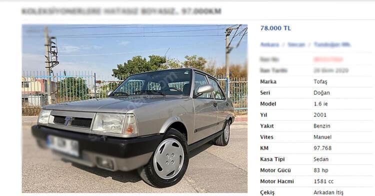 <p>2001 model /98 bin km/ Fiyatı 78 bin TL</p>

<ul>
</ul>
