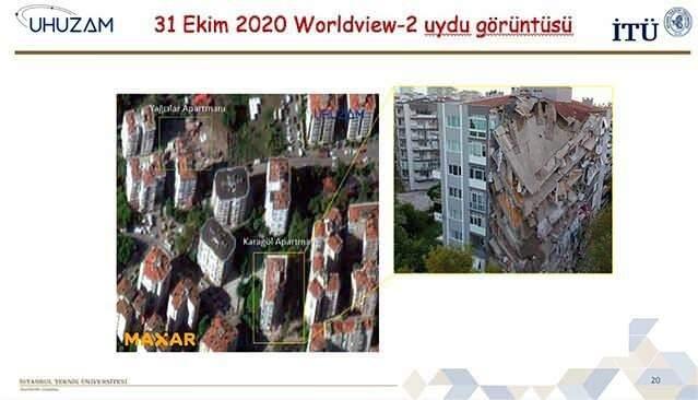 <p>Deprem acısının yaşandığı bir diğer bir bina olan, 14 kişinin yaşamını yitirdiği ve çalışmalardan 65 saat enkazdan çıkarılan 3 yaşındaki Elif Perinçek'in de aralarında bulunduğu 15 kişinin kurtarıldığı Doğanlar Apartmanı'nın enkazı görüntülere yansıdı.</p>
<p> </p>