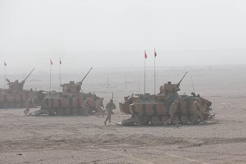 <p>Bakanlığın Twitter hesabından yapılan a&ccedil;ıklamada, "Katar-T&uuml;rk Birleşik M&uuml;şterek Kuvvet Komutanlığı ve Katar Kara Kuvvetleri Komutanlığı tarafından birlikte yapılan ve 10 Ekim 2020 tarihinde başlayan Al-Nasr Tatbikatı icra edilen se&ccedil;kin g&ouml;zlemci g&uuml;n&uuml; ile tamamlandı" denildi.</p>

<p>&nbsp;</p>
