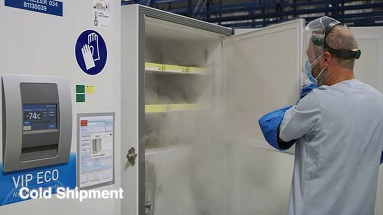 <p>9-DONDURULMUŞ ŞEKİLDE NAKLİYEYE HAZIRLANIYOR</p>
<p>Pfizer, aşısının yalnızca normal buzdolabı sıcaklıklarında beş gün tutulabileceğini, bu nedenle nakliye için donmuş durumda kaldıklarını söyledi..</p>