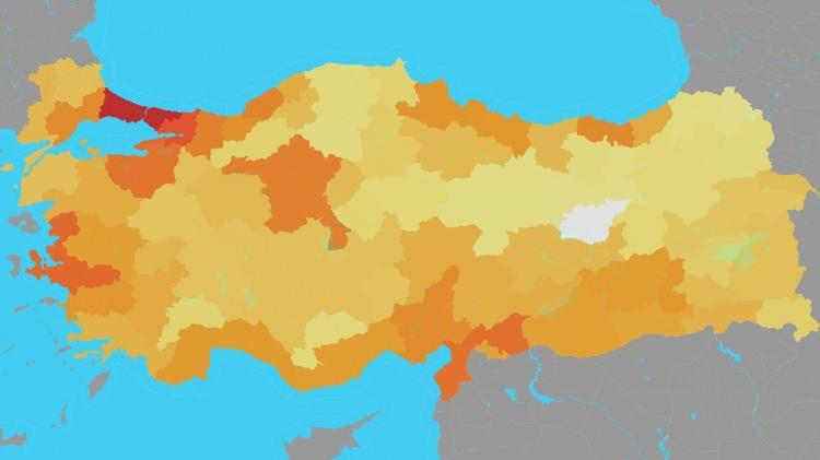 <p>Türkiye İstatistik Kurumu (TÜİK), "İllere ve yaş grubuna göre çocuk nüfusu" araştırmasında 0-17 yaş aralığında olan çocuk nüfusunun il nüfusuna olan oranlarını yayınladı...</p>
