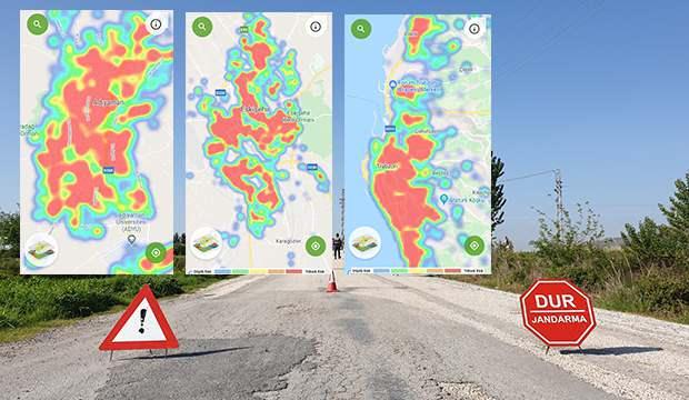 <p>Eskişehir'in risk haritası da son 1 ayda kentin neredeyse tamamında 'yüksek risk' anlamına gelen kırmızı renge boyandı. Adıyaman'da ise bir günde135 ev karantinaya alındı.</p>

<p>İşte 3 ilde mahalle mahalle son durum;</p>
