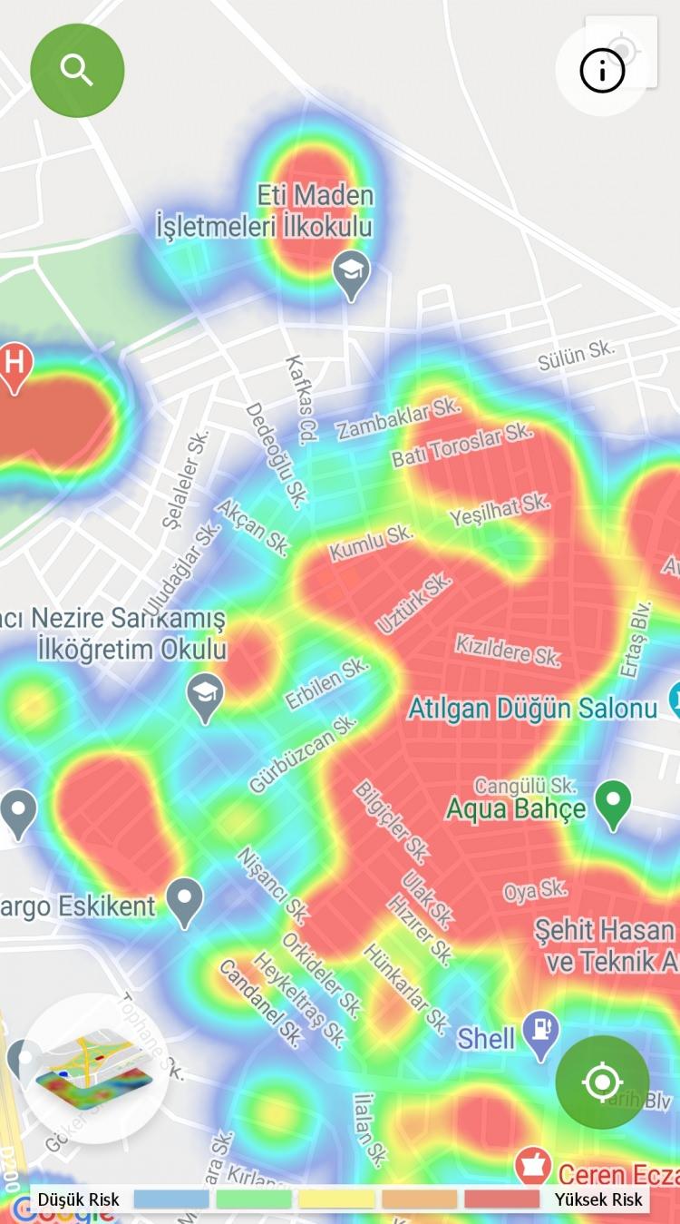 <p>'İYİCE RENKLİ OLMUŞUZ, KÖTÜYE DOĞRU GİDİYORUZ'</p>
<p>HES mobil programı üzerindeki risk haritasını görenler ise bu durumu tedbir almayanların bir sonucu olarak değerlendiriyor.</p>