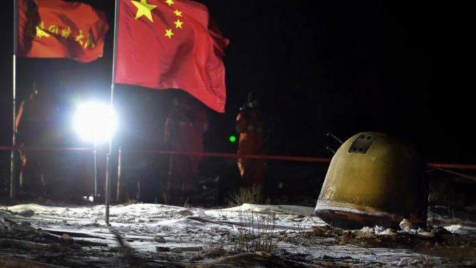 <p>Çin Ay Keşif Programı çerçevesinde 23 Kasım'da uzaya fırlatılan Chang'e-5, Dünya’ya geri döndü. </p>
