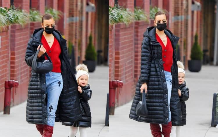 <p>Kızı Lea ile alışveriş yaparken görüntülenen ünlü Rus oyuncu ve model Irina Shayk'ın stilleri objektiflere takıldı. </p>
