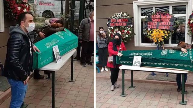 <p>Türk Halk Müziği sanatçısı Engin Nurşani'nin cenazesi Sarıgazi Cemevi'nden kaldırıldı. Cemevi'nin bahçesine bırakılan tabutu gören vatandaşlar ise tabutun başına geçerek hatıra fotoğrafı çektirdi. Bu duyarsızlık yok artık dedirtti. </p>
