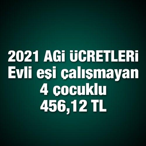 <p>Evli eşi çalışmayan 4 çocuklu 456,12 TL</p>