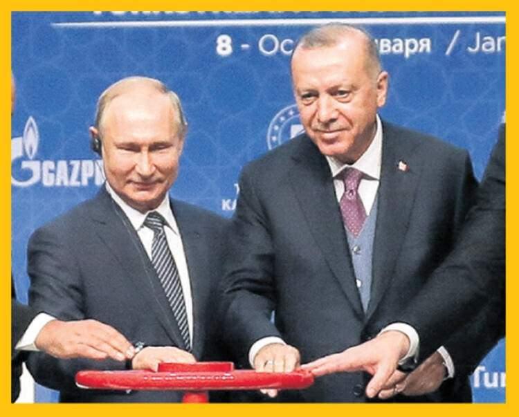 <p>8 Ocak </p>

<p>Cumhurbaşkanı Erdoğan ve Rusya lideri Putin TürkAkım doğal gaz boru hattını törenle hizmete açtı.</p>
