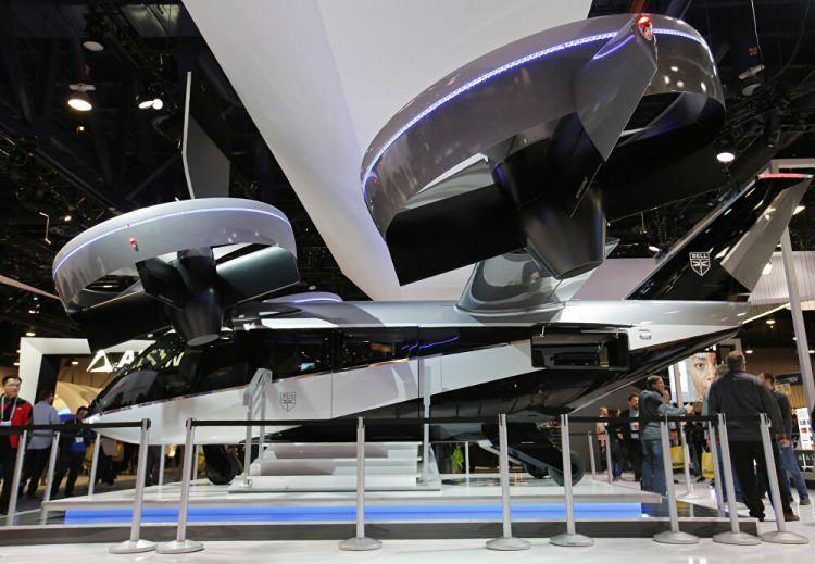 <p>2020'de Las Vegas'ta görücüye çıkarılan hibrid elektrikli uçan taksi Bell Nexus 4EX</p>