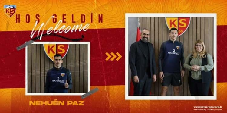 <p>NEHUEN PAZ</p>
<p>Yeni Takımı: Kayserispor<br />
Eski Takımı: Bologna</p>
