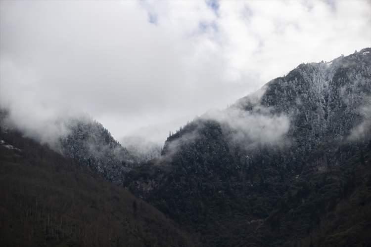 <p>Artvin'in Arhavi il&ccedil;esi sınırları i&ccedil;erisinde yer alan Kamilet Vadisi'nin y&uuml;ksek kesimlerinde yer yer etkili olan sis ve kar yağışı g&uuml;zel g&ouml;r&uuml;nt&uuml;ler oluşturdu.</p>

<p>​</p>
