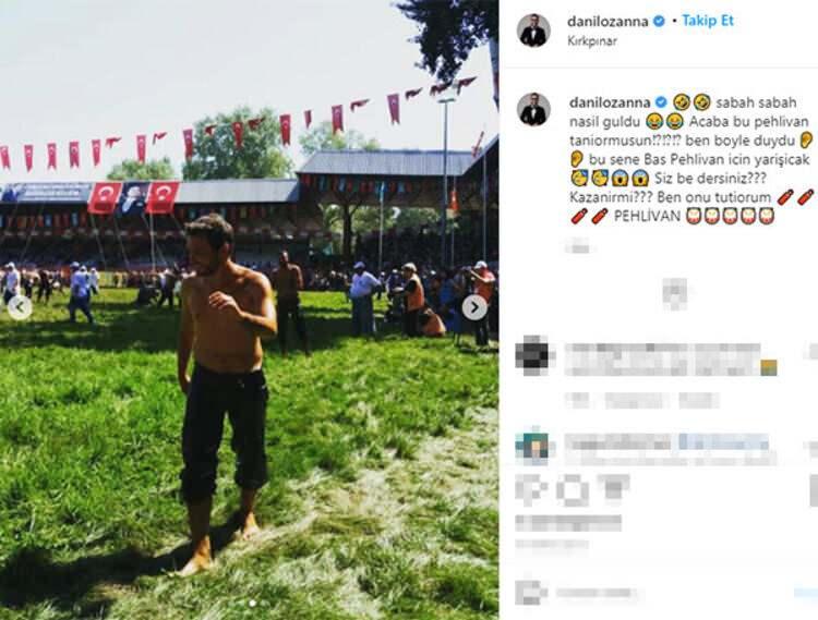 <p><strong>Uzun süredir Türkiye’de yaşayan İtalyan şef Danilo Zanna (38), yıllar önce pehlivanlığa soyunmuş, kispet giyip Kırkpınar’da er meydanına çıkmıştı.</strong></p>
<p> </p>