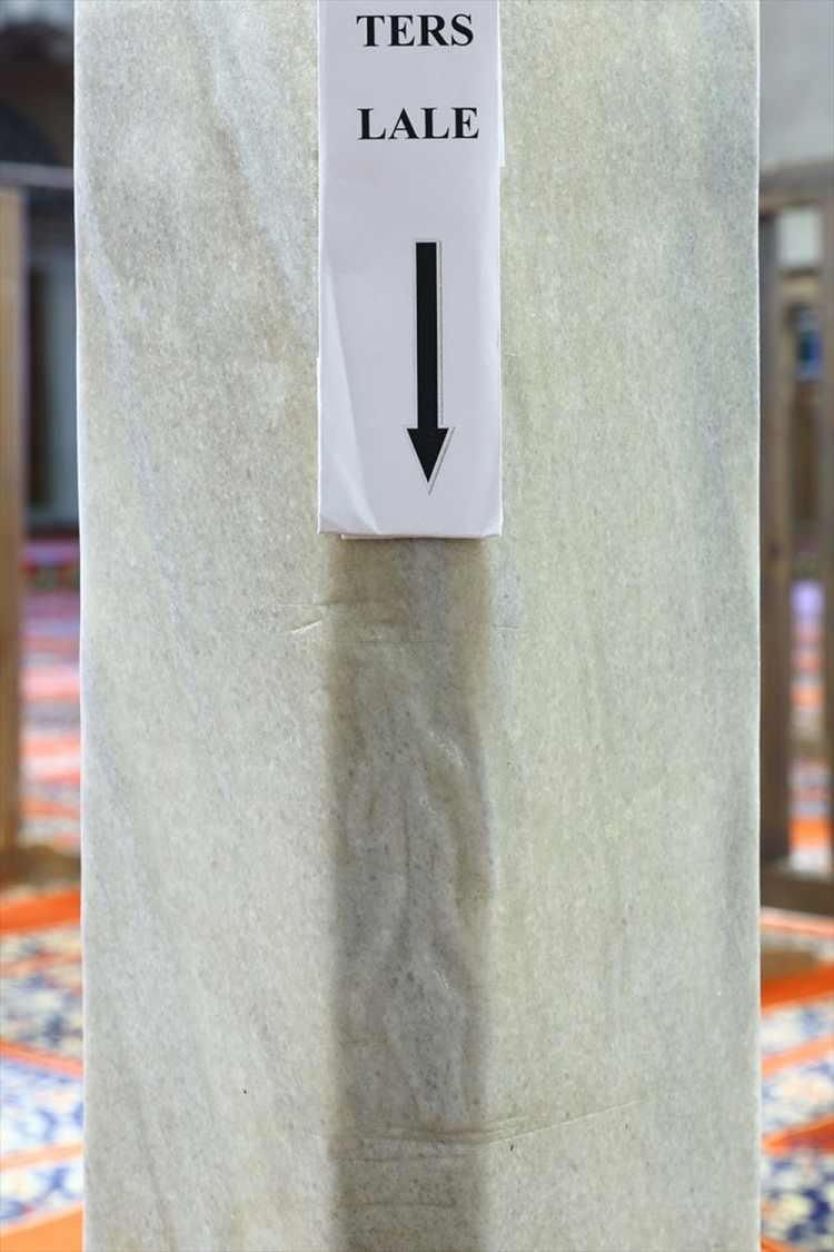 <p><strong>TERS LALE FİG&Uuml;R&Uuml;NDEKİ "DEDE-TORUN RİVAYETİ"</strong></p>

<p>Mimar Sinan, İstanbul'dan Selimiye'yi yapmak i&ccedil;in Edirne'ye geldiğinde 8-9 yaşlarındaki &ccedil;ok sevdiği torunu Fatma'ya hasret kalmamak i&ccedil;in onu da kente getirir. Bir s&uuml;re sonra hastalanan ve vefat eden Fatma'ya duyduğu hasret nedeniyle torunu i&ccedil;in yaptırdığı t&uuml;rbedeki mermer sandukaya ters lale fig&uuml;r&uuml; bırakır, bu &uuml;z&uuml;nt&uuml;y&uuml; g&ouml;ren &ccedil;ırağı da ustasının &uuml;z&uuml;nt&uuml;s&uuml;n&uuml; Selimiye'ye işler.</p>

<p>Diğer bir rivayet ise caminin yapılmak istendiği lale bah&ccedil;esi olan arsa sahibi kadının zor ikna edilmesi nedeniyle Mimar Sinan'ın inat&ccedil;ılığını simgeleyen ters lale fig&uuml;r&uuml; koydurduğu hikayesi kulaktan kulağa yayılmaya devam ediyor.</p>
