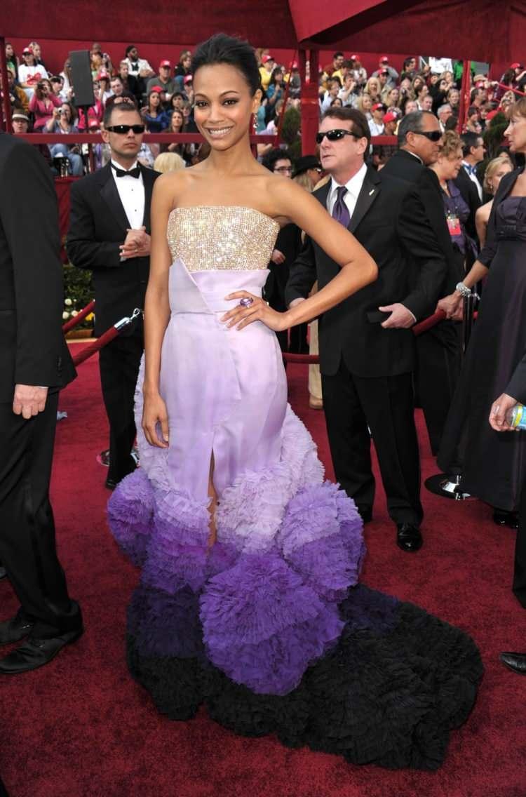 <p>Zoe Saldana (2010)</p>
<p>Elbise: Givenchy Couture</p>
