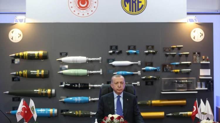 <p>Cumhurbaşkanı Erdoğan`a Cumhurbaşkanı Yardımcısı Fuat Oktay, Milli Savunma Bakanı Hulusi Akar ve Sanayi ve Teknoloji Bakanı Mustafa Varank da eşlik etti.</p>

<p> </p>
