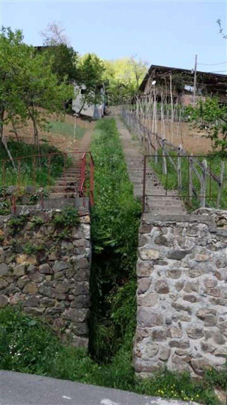 <p>‘BURADA BÖYLE ŞEYLER NORMAL’</p>

<p>İki ailenin komşusu Mehmet Ali Yıldız da “İki aile de yıllardır birbirleriyle konuşmazlardı. Şimdi konuşuyorlar ama iki aile de kendi yerinde merdiven yaptı. Şimdi herkes kendi yerindeki merdiveni kullanıyor. Dışarıdan gelenler soruyor ‘Neden burada çift merdiven var?’ diye; ama bize normal geliyor merdivenler. Çok masraf yaptılar merdivenlere. Biz de arazilerimize çıkabilmek için kendi paramızla merdiven yaptırdık. Ben de sınır komşuma söyledim 'Gel, beraber ortak yaptıralım' diye ama istemedi. Şimdi o da yapmak istese kendi arazisinde diğer taraftan merdiven yapacak. Burada böyle şeyler normal” dedi.</p>
