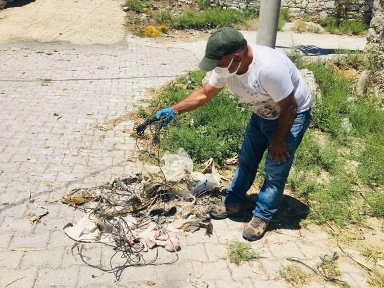 <p>Serçin Mahallesi Muhtarı Mustafa Çay'ın durumu bildirdiği EKODOSD yetkilileri yavru leyleği bacağındaki ipten kurtarıp, gerekli tedavisini yaptı.</p>
