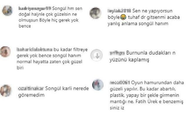 <p><span style="color:#800080"><strong>İşte Songül Karlı için yapılan bazı yorumlar...</strong></span></p>
