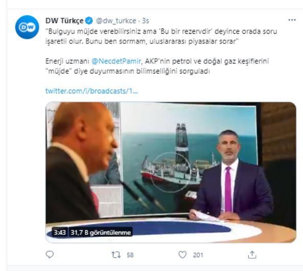 <p>Türkler gaz bulunca: “Erdoğan’ın gaz rezervi açıklamalarına uzmanlar tepkili. Rezerv denilemez. Bulgu.” </p>
