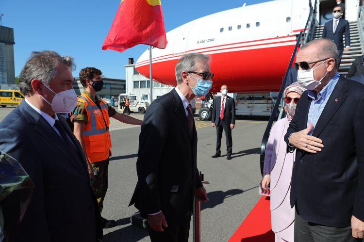 Cumhurbaşkanı Erdoğan NATO Zirvesi için Belçika’da