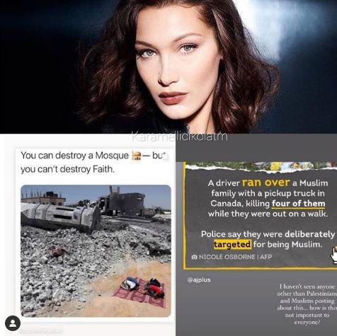<p><span style="color:#B22222"><strong>Hadid paylaşımında, </strong></span><span style="color:#000080"><strong>"ı havent seen anyone other than plestinians about this. how is this not important to everyone</strong></span></p>
<p><span style="color:#000080"><strong>"bu konuda plestinyalılardan başkasını görmedim. bu nasıl herkes için önemli değil"</strong></span><span style="color:#B22222"><strong> notunu düştü.</strong></span></p>
<p> </p>