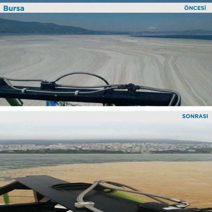 <p>Çevre ve Şehircilik Bakanı Murat Kurum, sosyal medya hesabından "Marmara hepimizin" etiketiyle yaptığı paylaşımda, Marmara Denizi'ne kıyısı olan illerde, belediyeler ve valiliklerle birlikte sürdürülen müsilaj temizleme seferberliğinde güzel sonuçlar almaya başladıklarını belirtti.</p>
